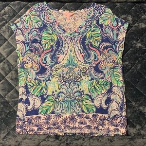 Lilly Pulitzer Hartwell Boxy Linen Tee